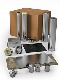 Комплект элементов дымохода 115 мм